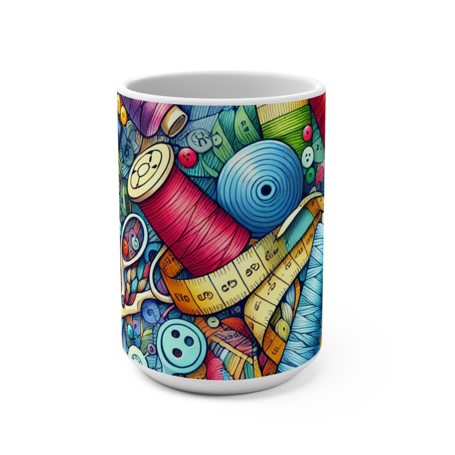 Sewing Theme Mug 15oz