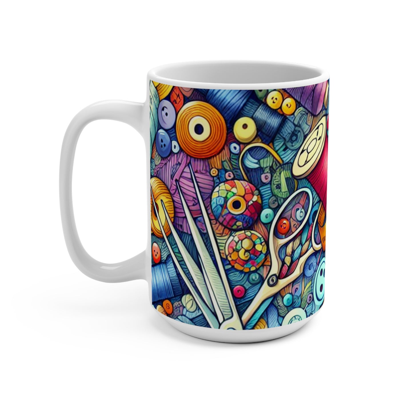 Sewing Theme Mug 15oz