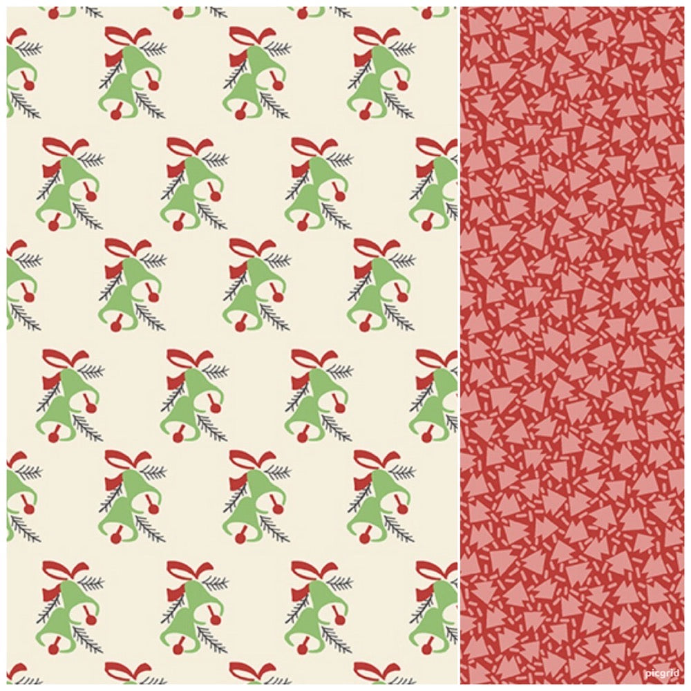 10-Minute Table Runner Kit - Christmas Bells Cream Red