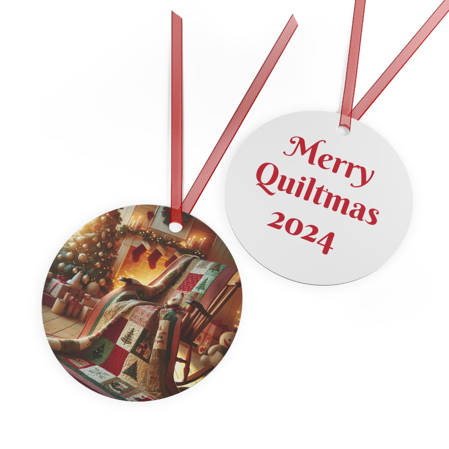 Metal Ornaments - Merry Quiltmas Gift for Quilt Makers