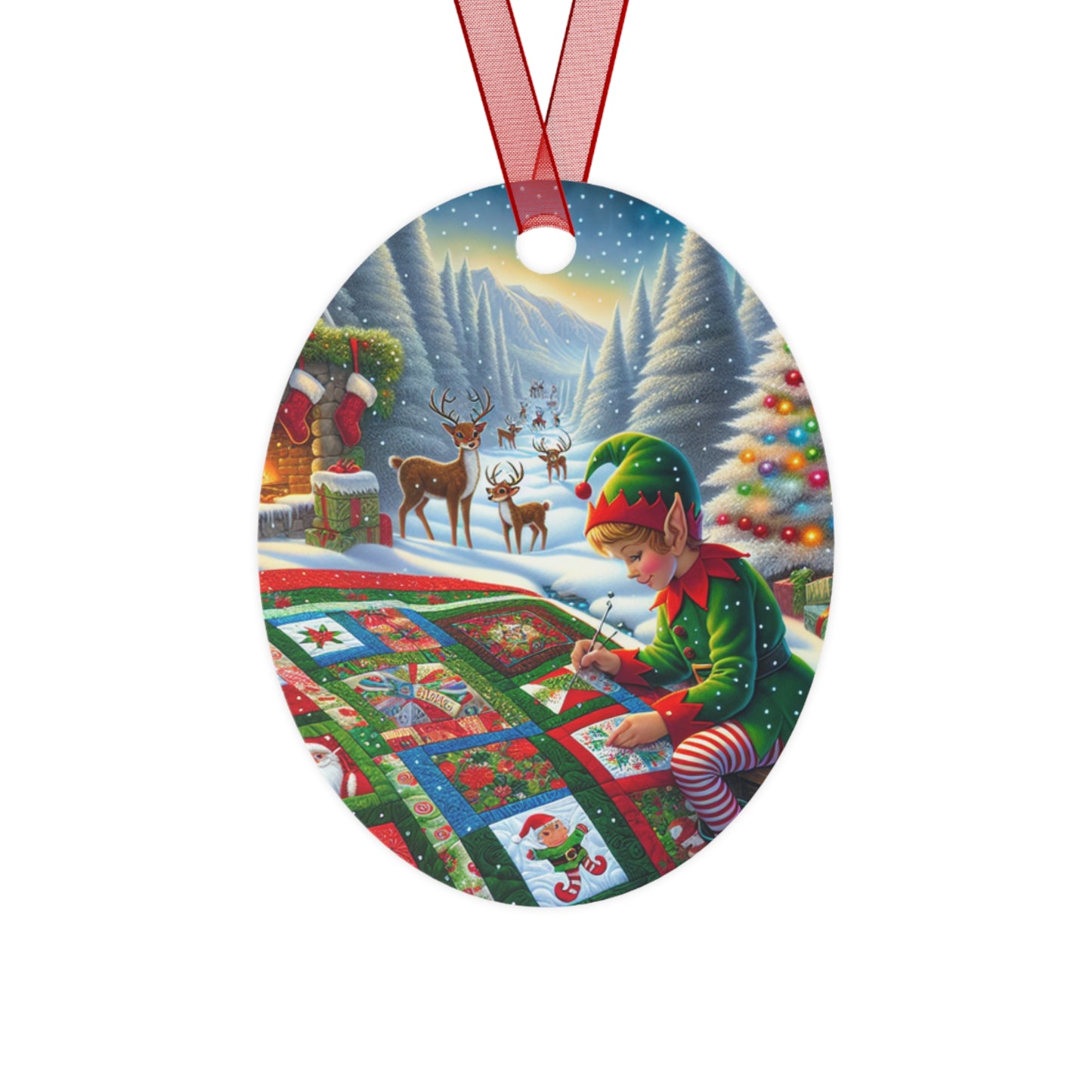 Christmas Ornament - Quilting Elf