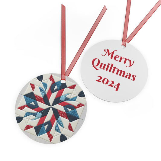 Metal Ornaments - Merry Quiltmas Gift for Quilt Makers