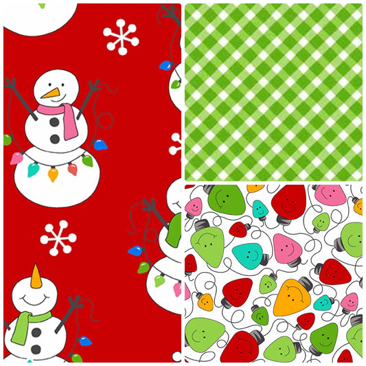 3 Yard Quilt Kit Bundle - Things are Looking Up by Andover Fabrics - Christmas