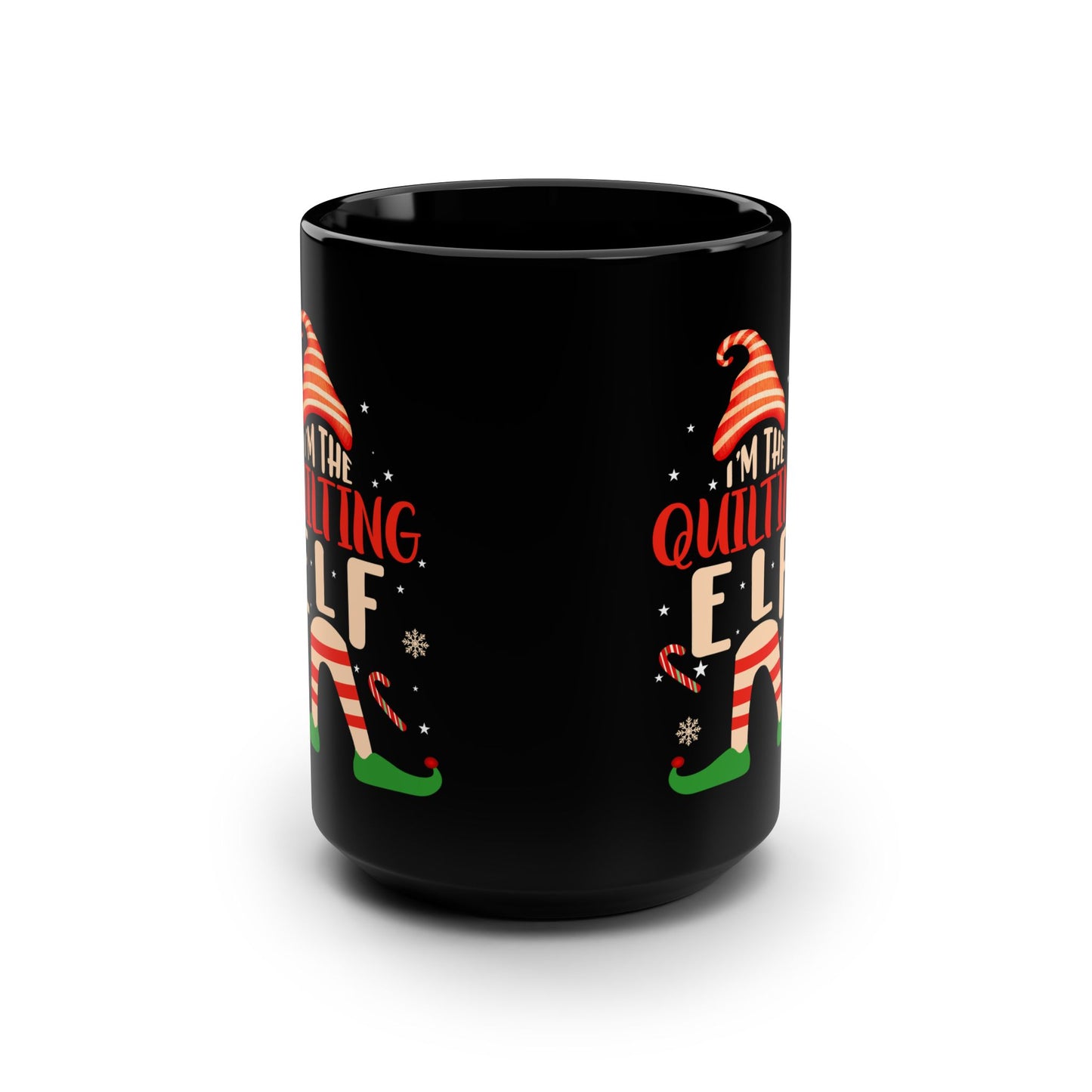 Mug - I'm the Quilting Elf 15oz Black Mug