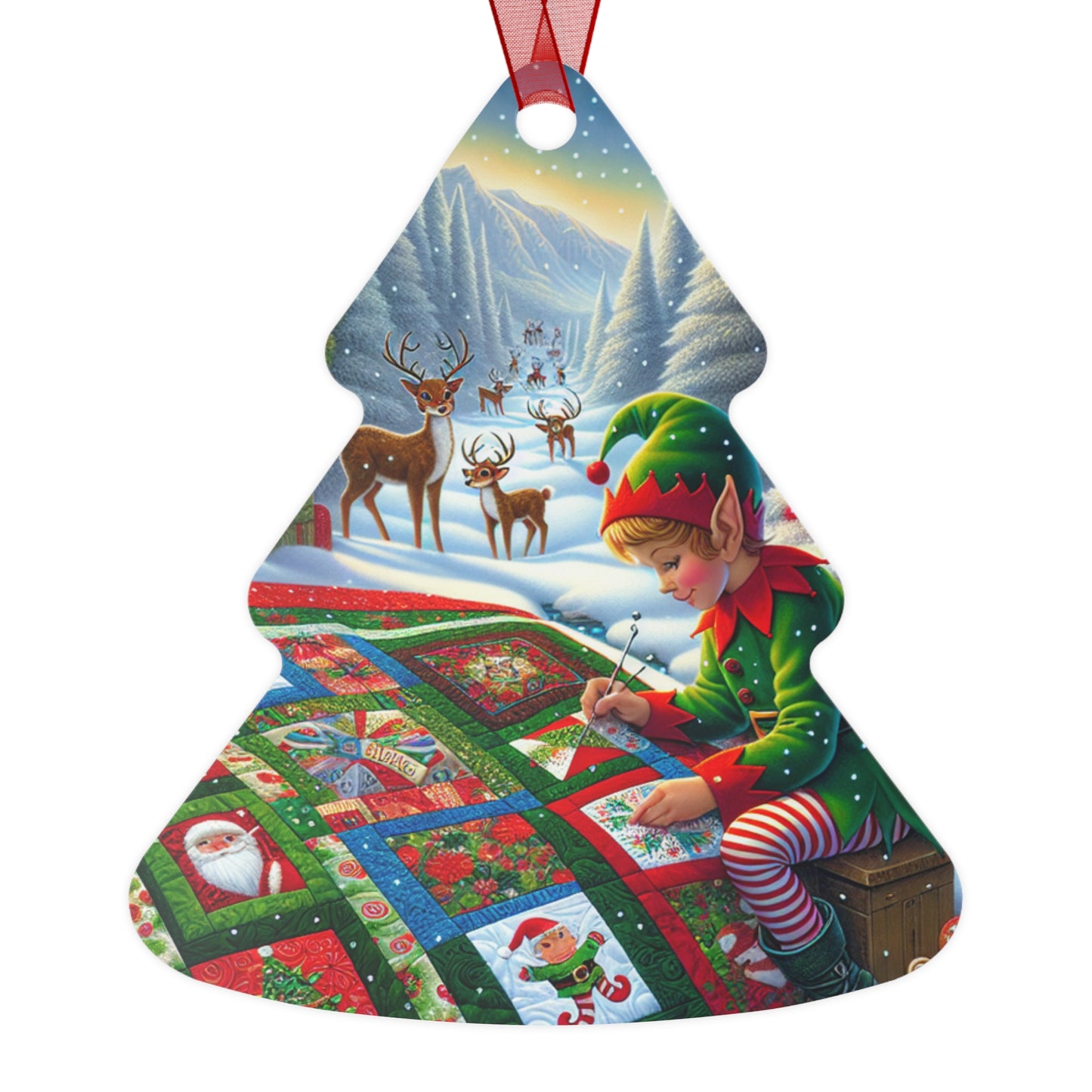 Christmas Ornament - Quilting Elf