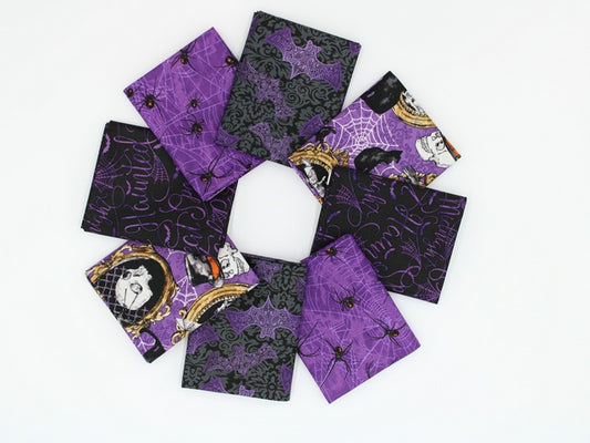 Halloween Mystery Manor Fat Quarter Bundle - Set of 8