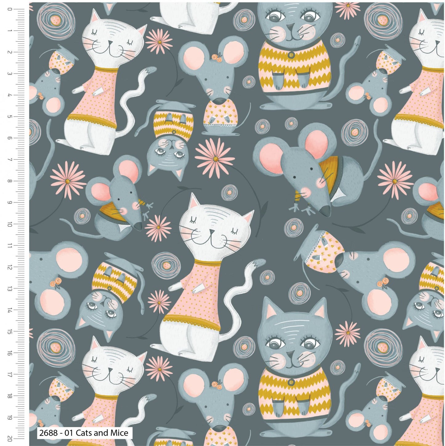 Kitty Garden by Craft Cotton Collection - Fat Quarter Bundle - Beachside Quilts