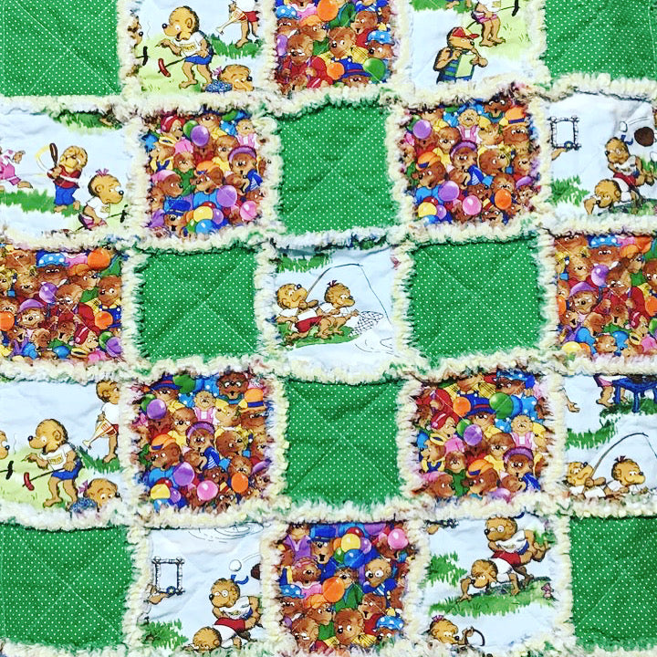 Rag Quilt Pattern 49" x 49" - Around the World Design - FREE DOWNLOAD - Beachside Quilts