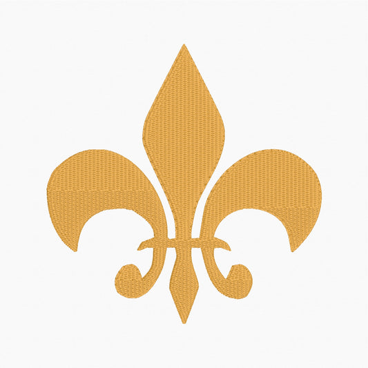 Fleur de Lis - Machine Embroidery Design - 4x4 Hoop