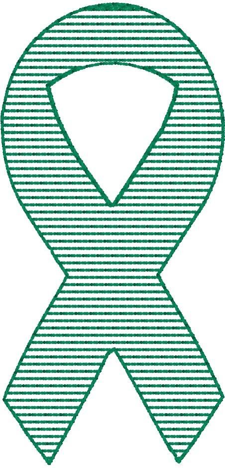 Awareness Ribbon - Machine Embroidery Design - 4x4 Hoop - FREE DOWNLOAD - Beachside Knits N Quilts