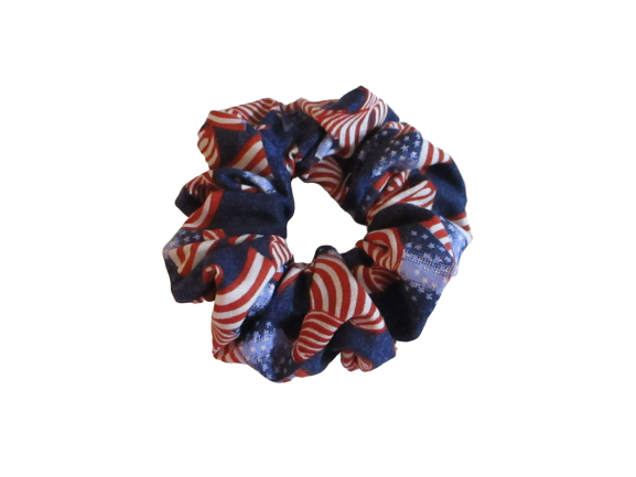 Jumbo Hair Scrunchies - Patriotic - Set of 2 - Beachside Knits N Quilts