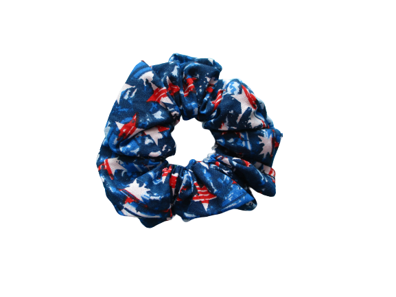 Jumbo Hair Scrunchies - Patriotic - Beachside Knits N Quilts