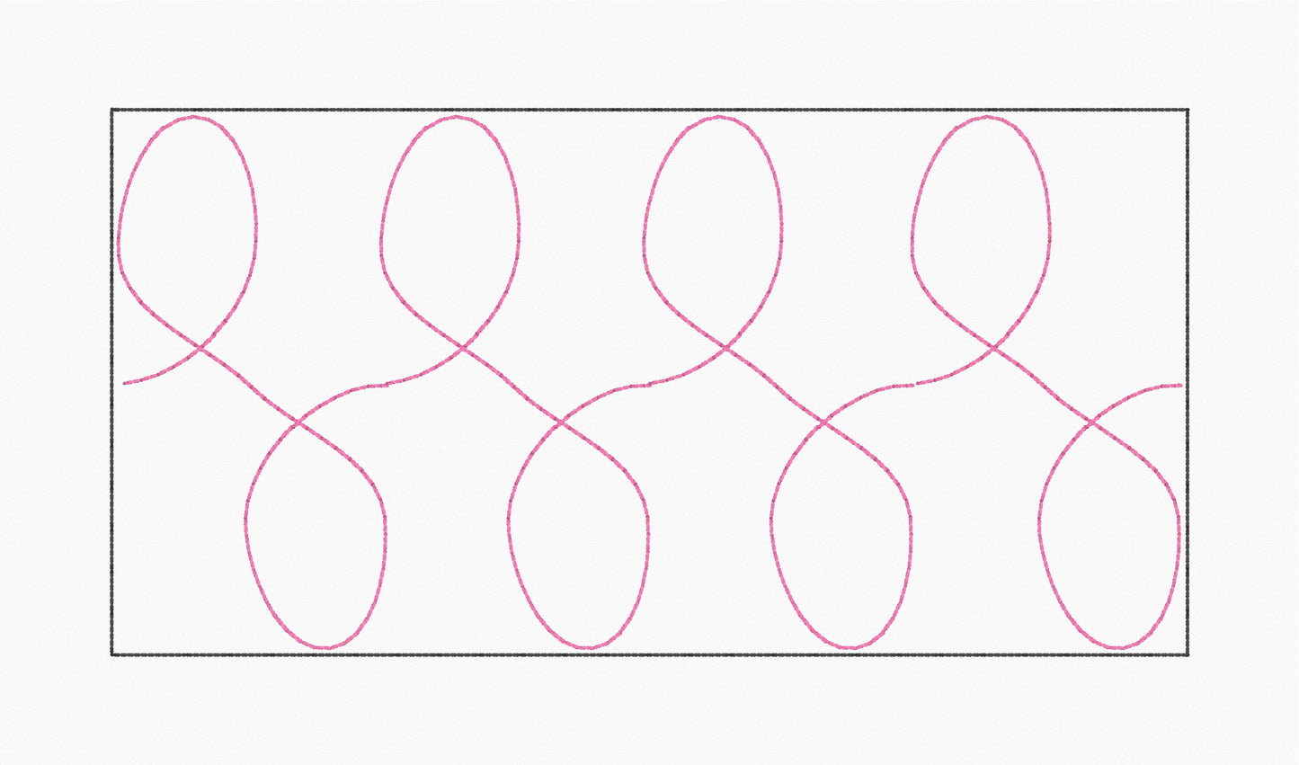 Loops 6x3 for 6" Block - In-the-Hoop Quilting Design