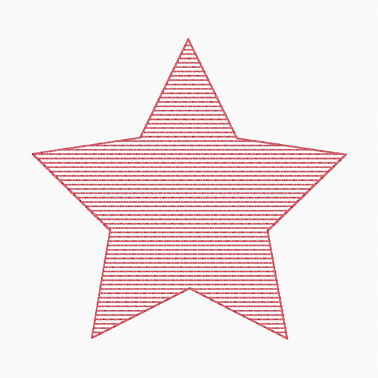 Star - Machine Embroidery Design - 4x4 Hoop - FREE DOWNLOAD - Beachside Quilts