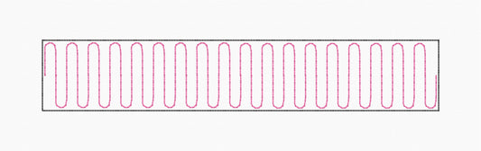 Winding Road Border 6x1 for 6" Block - In-the-Hoop Quilting Design